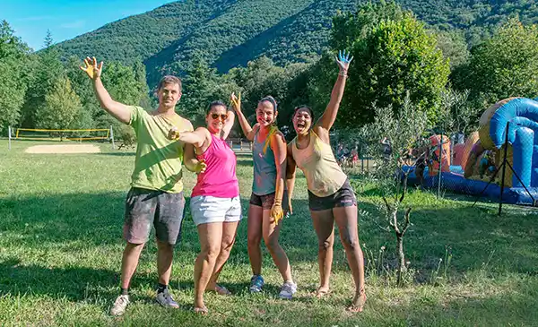 clients du Camping Les Plans à Anduze